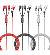 UCEC 5 in 1 Multi Charging Cable USB C/USB A to Phone/USB C/Micro USB, USB C Cable Multiple Conne...