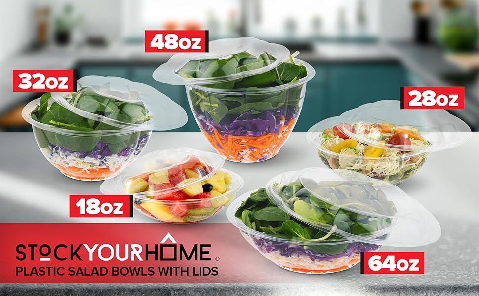 to go salad containers with lid