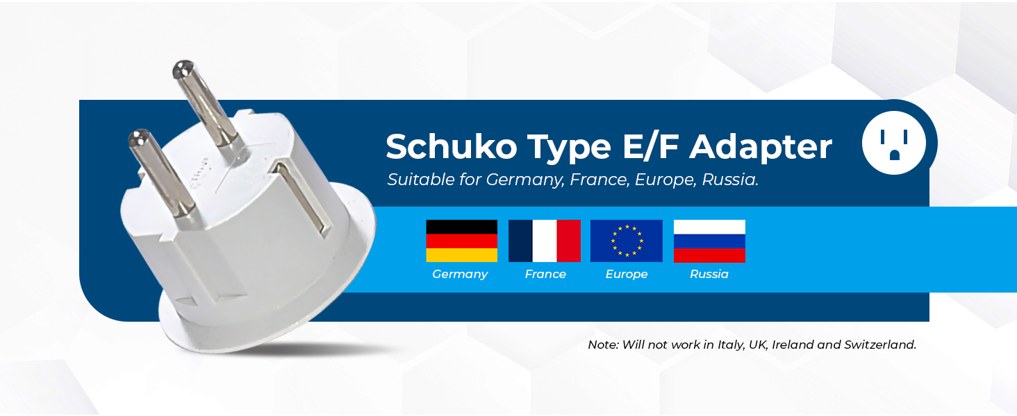Type E/F Plug Adapters