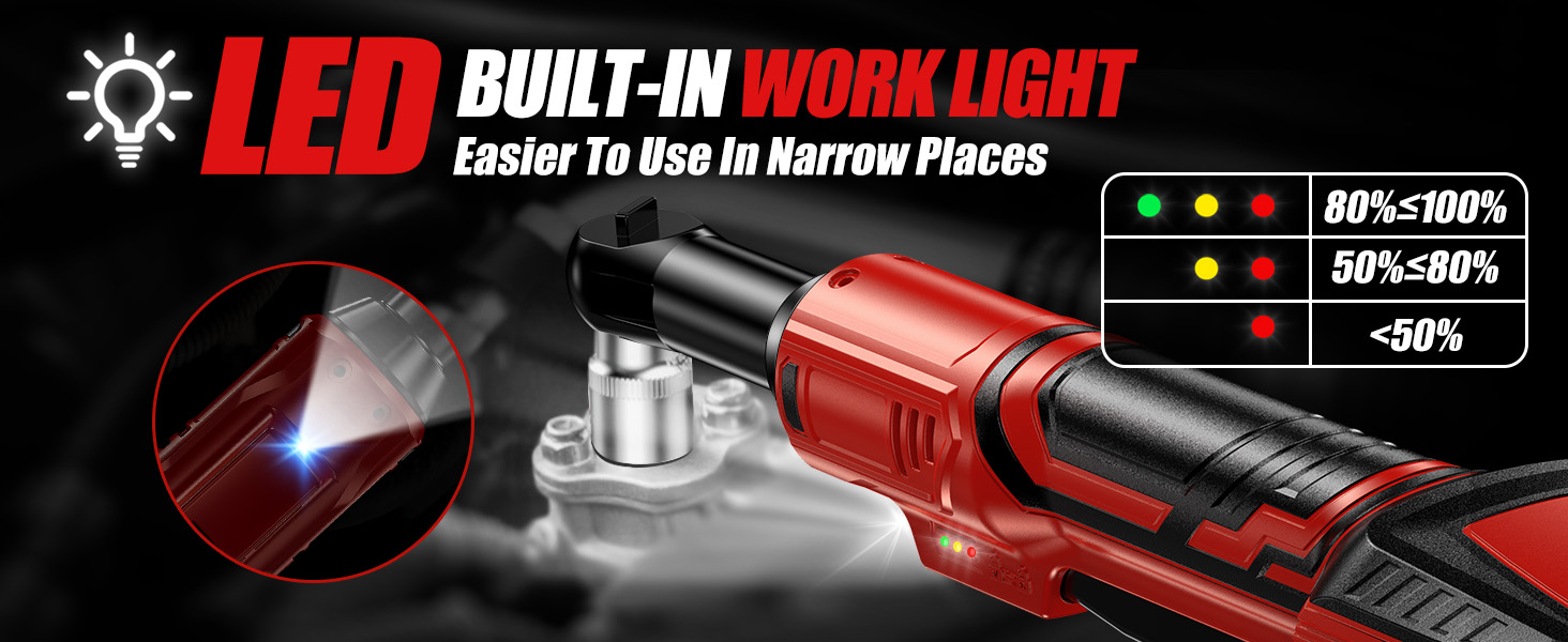 led built-in work light
