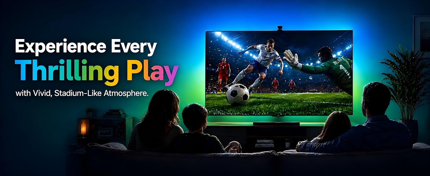 TV LED Backlight Cuttable TV Lights That Change with Sync to Scree