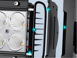 22Inch 120W Spot Flood Combo Light Bar with Wiring Harness Kit