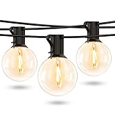 Lepro LED Outdoor String Lights for Patio, 50ft Bistro Lights with 26 Shatterproof G40 Globe Edis...