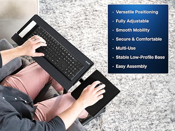 Freestanding Keyboard Tray Cart