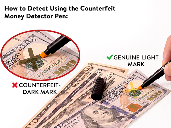 Counterfeit Money Detector Pen Bill Marker Universal False Currency Checker Cash Tester