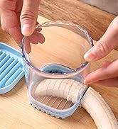 SXunacou Quick Fruit And Vegetable Slicer With Box, Mini Portable Stainless Steel Slicer, Quick S...