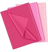 PLULON 90 Sheets Valentine Day Baby Shower Decorations Pink Tissue Paper Bulk, Coloured Gift Wrap...