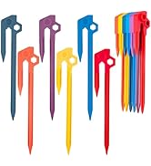 6 PCS Tent Stakes,AVOFOREST Heavy Duty Camping Stake Sturdy Novelty 8.1Inch Tent Pegs for Camping...