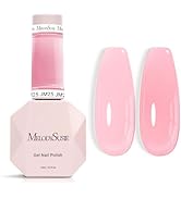 MelodySusie Jeweliver Jelly Gel Polish, 0.5Fl Oz Pink Gel Nail Polish Sheer Translucent Soak Off ...