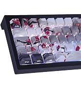 Tsungup PBT Keycaps - Side Printed Keycap Set,135 Keys Double Shot Shine Through Landscape Painti...