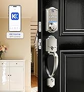 Veise VE017-H Fingerprint Smart Front Door Lock Set, App Control, Keyless Entry Deadbolt with Han...