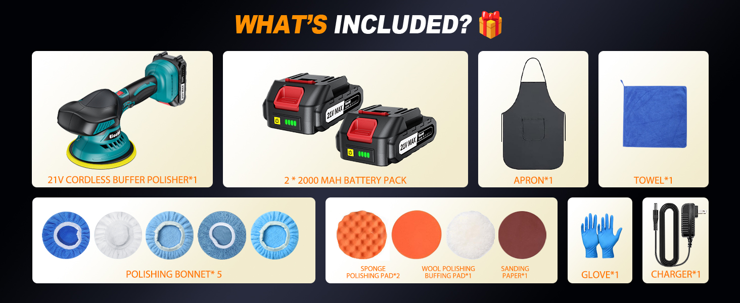 cordless polisher - da polisher-buffing machine - polishing machine - car buffer polisher