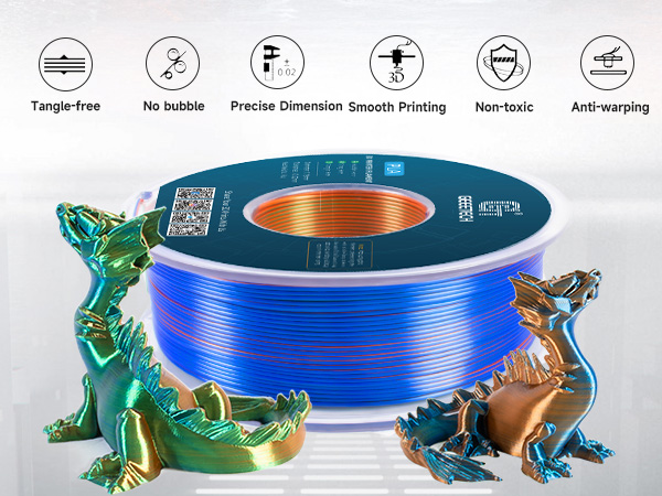 Color Change PLA 3D Printing Filament