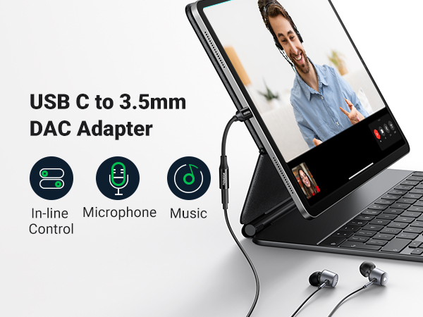 USB C to 3.5mm Audio Adapter