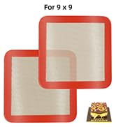 Square Silicone Baking Mats 9 inch