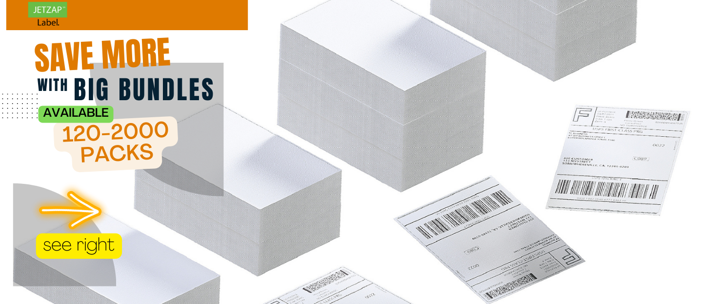 jetzap 4x6 shipping labels