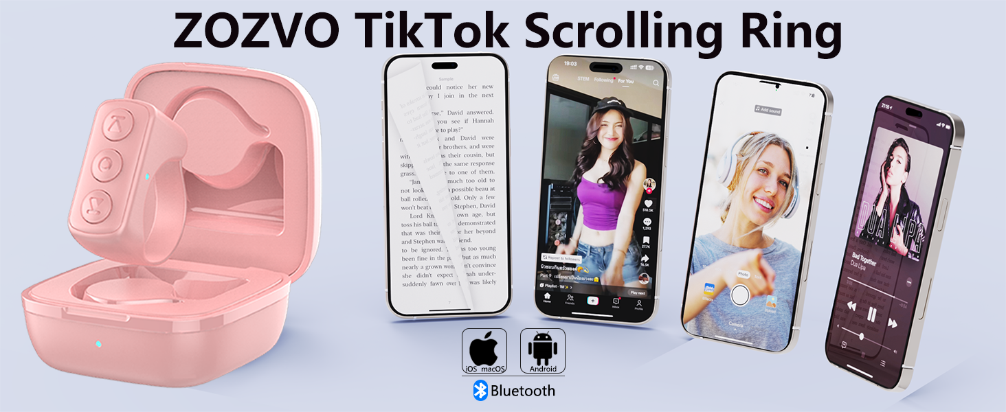 ZOZVO Tiktok Scrolling Ring