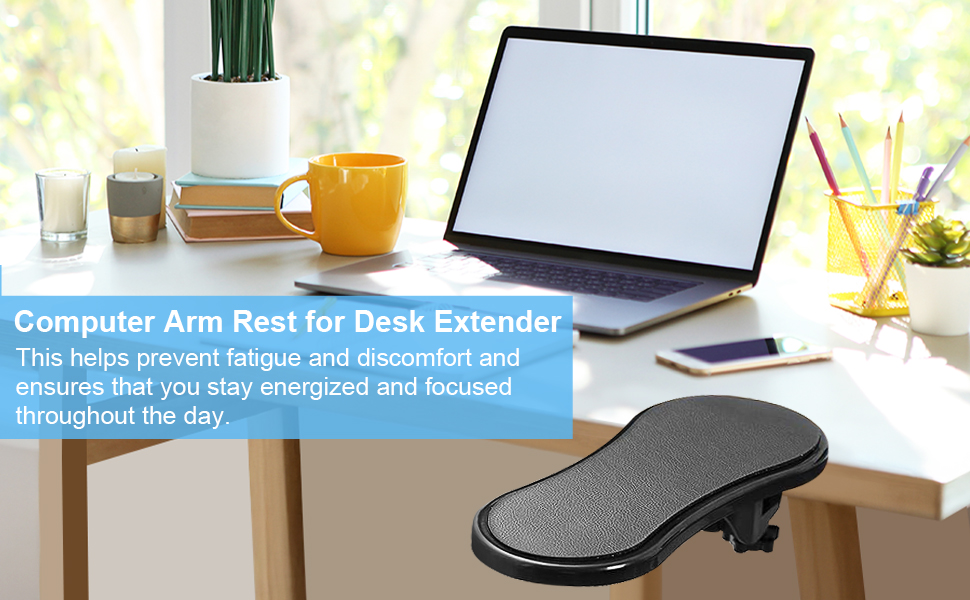 Computer arm rest for desk