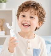 Meqtpomy Kids Electric Toothbrush,Toddler Toothbrush Waterproof Battery Powered 360 Automatic Son...