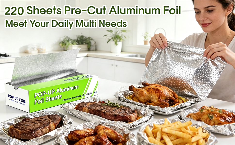 220 aluminum foil sheets