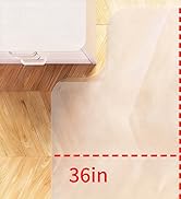 Yecaye Desk Chair Mat for Hardwood Floor, 48"×36" Office PVC Computer Chair Mat, Floor Protector ...