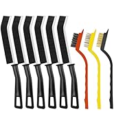 9PCS Crevice Cleaning Brush, Hard Bristle Scrub Brushes Tools for Deep Cleaning Gap, Multifunctio...