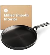 Greater Goods Cast Iron Griddle with Organically Pre-Seasoned Surface, 10-inch Stove Top Griddle Pan