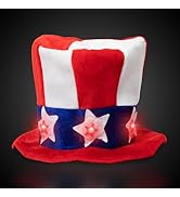 Windy City Novelties - LED Uncle Sam Patriotic Hat with Stars