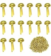 500 Pcs Brads for Paper Brass Fasteners,Round Brass Brads for Craft Art,DIY, Card Making,(Gold)
