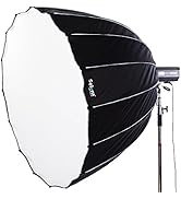 Selens 36 inches / 90 Centimeters Parabolic Softbox with Bowens Mount, Hexadecagon Deep Parabola ...