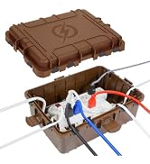 Waterproof Electrical Box, Large Outdoor Extension Cord Covers Waterproof, 8 Cable Seal Entry Wea...