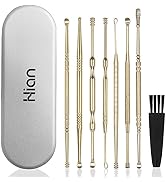 8 Pcs Ear Wax Removal Kit,Professional Double-Headed Ear Pick Earwax Removal Tools,316L Stainless...