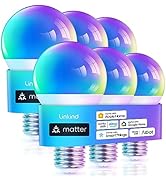 Linkind Matter Smart Light Bulb, WiFi Smart Bulbs, Work with Apple Home, Siri, Alexa, Google, Sma...