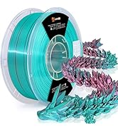 LOVOON 3D Printing Filament PLA, Silk Multicolor PLA Filament 1.75mm,DualColor Change by Angle Fi...