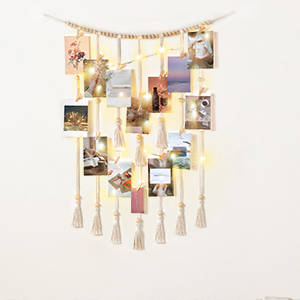 Macrame Hanging Photo Display Wall Decor
