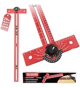 Okcedier 29 Inch Woodworking T Square Ruler, Precision Drilling Positioning Measuring Tools, Adju...
