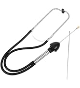 Angoily Water Leak Sensor, Accurate Stainless Steel Leak Detector Detection 35 Inch Listening Sti...