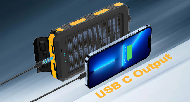camping essentials solar power bank