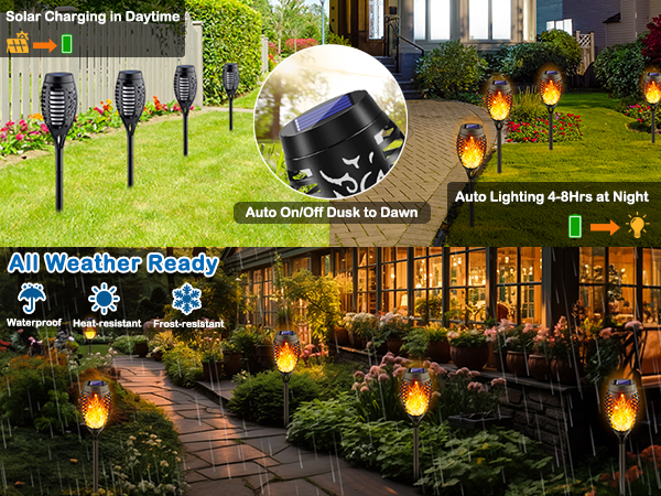 Solar Powered Outdoor Lights 