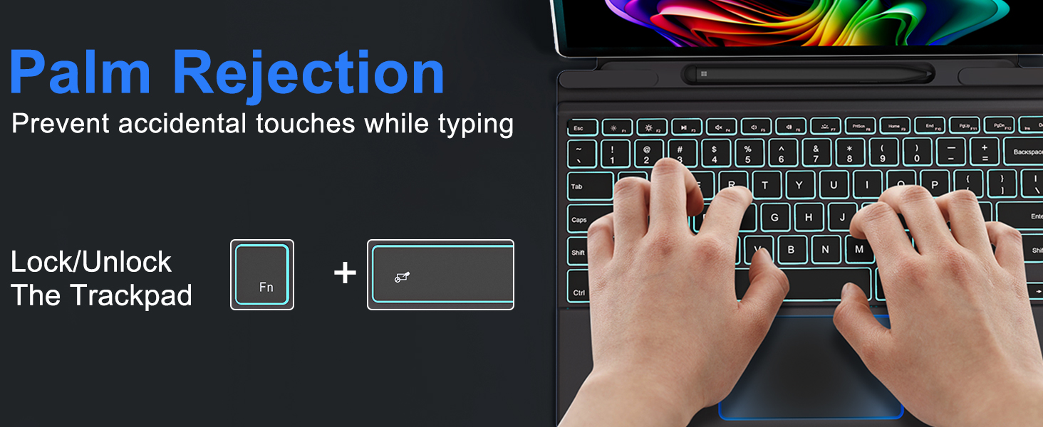 bluetooth surface pro 8 backlit keyboard