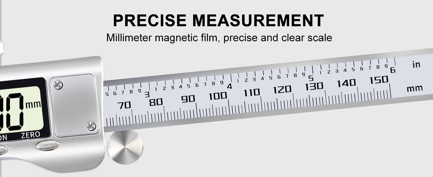 Digital Caliper Measuring Tool with 6 Inch/150mm