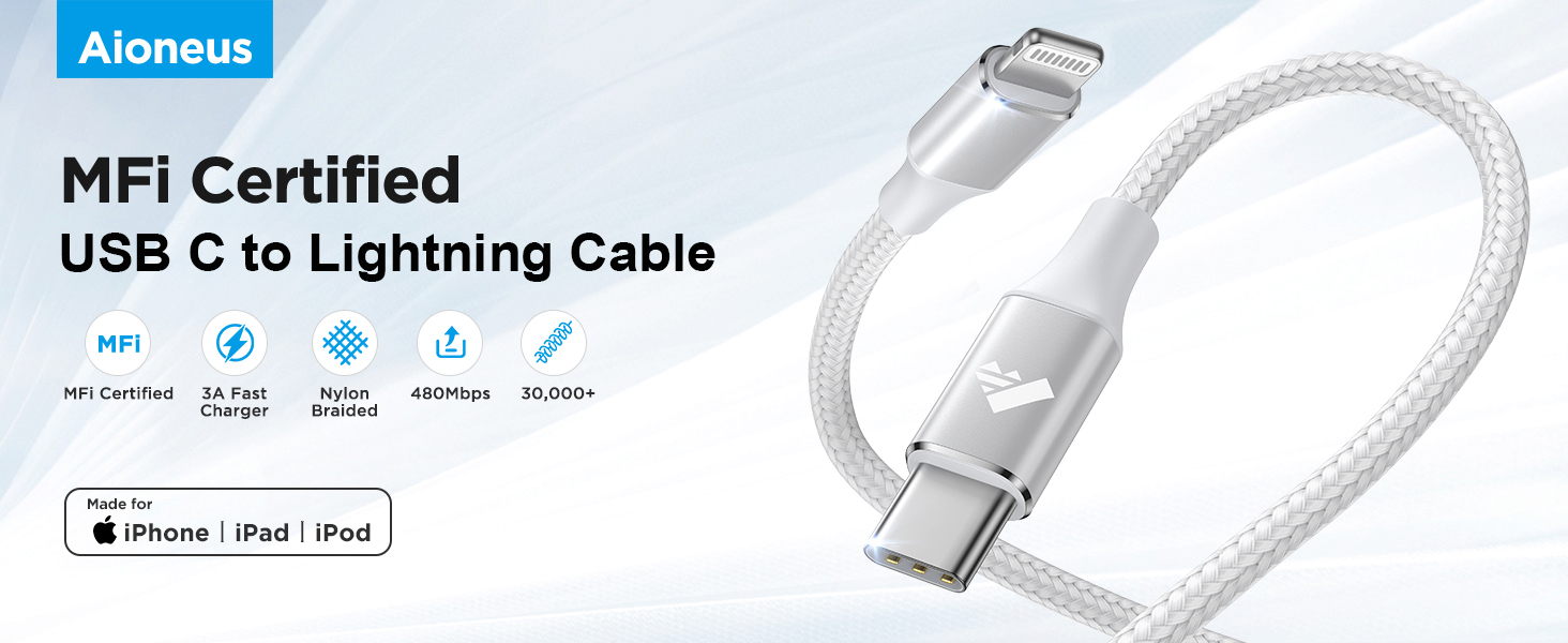 USB C to Lightning Cable