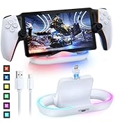 FASTSNAIL Charging Stand for PS Portal Compatible with Hard/Soft Cover, RGB Charge Station for TP...