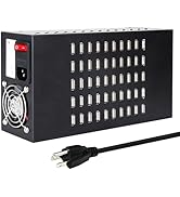 50 Port 200 Watt (40A) USB Charging Station, USB Fast Charger with Intelligent Protection, Multip...