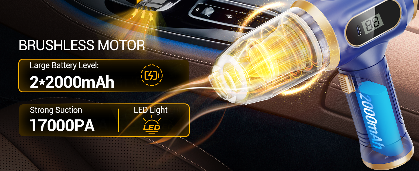 Car Vacuum Portable Cordless