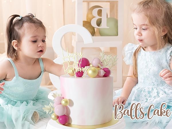 ball cake topper