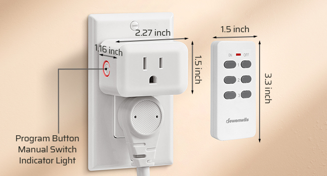 wireless indoor remote control outlet