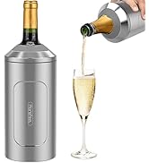 Wine Chillers for Bottles-Ideal Gift for Wine Lovers,Stainless Steel Wine Cooler Chiller Bucket,C...