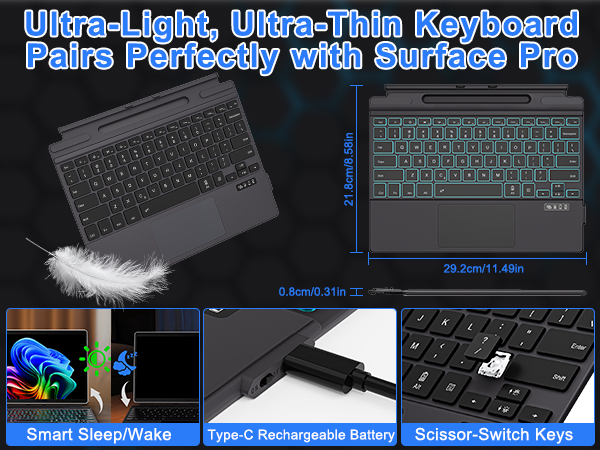 keyboard for surface pro x