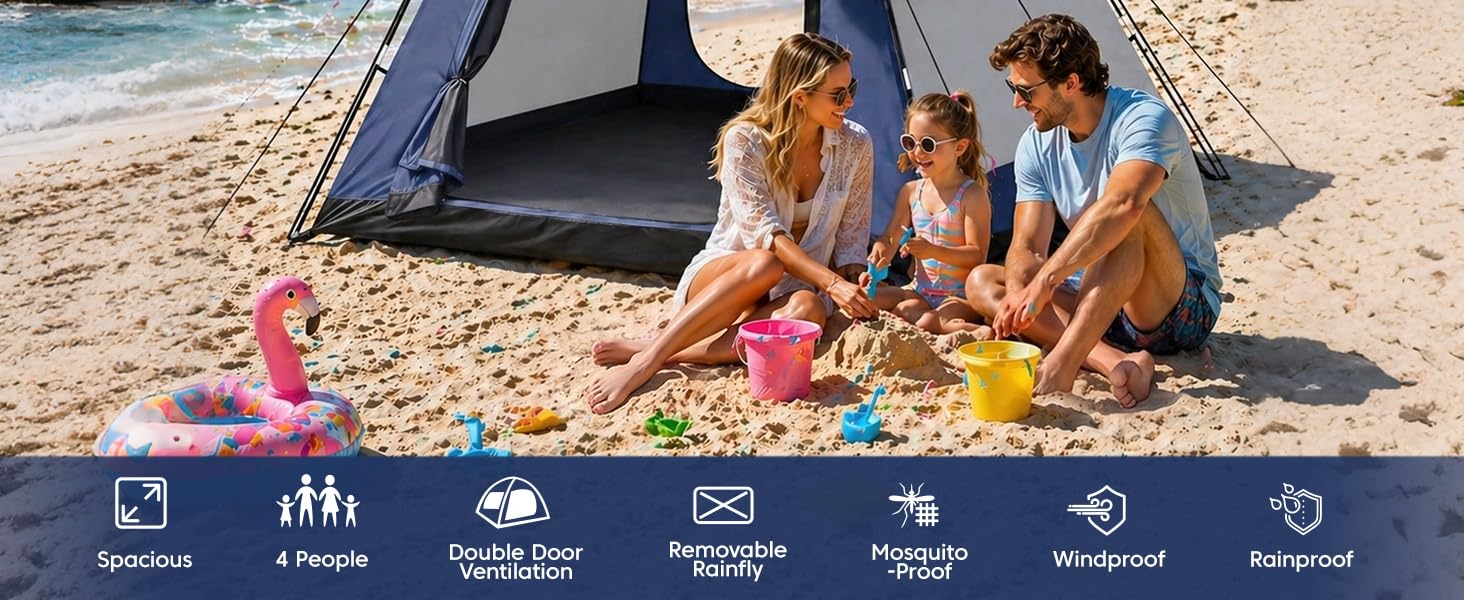 4 person camping tent